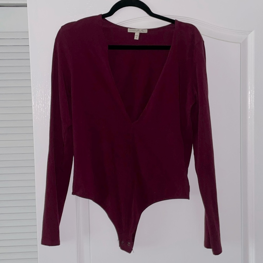 Express deep plunge body suit size L